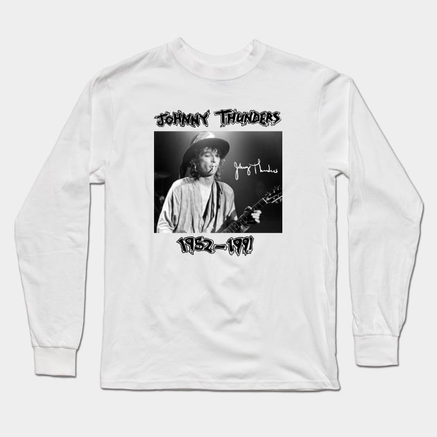 Singer Johnny Thunders Long Sleeve T-Shirt by Hoang Bich